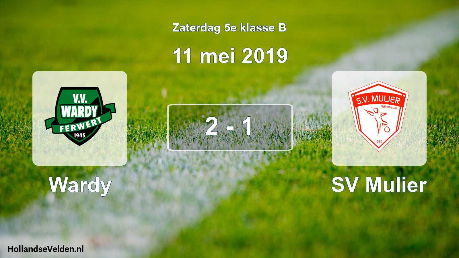 Total number of matches played: Wardy - SV Mulier 2 - 1 (11 May 2019)
