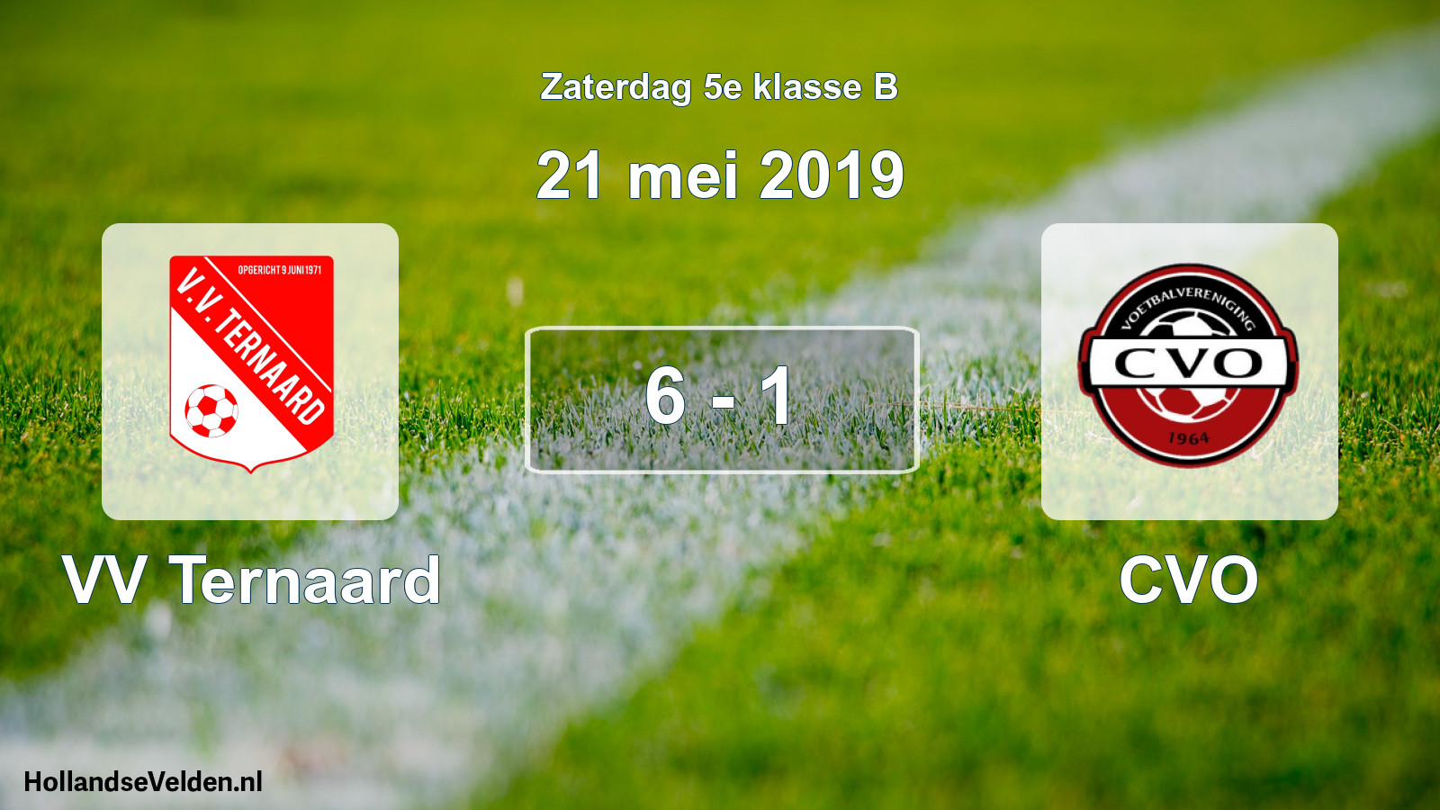 Total number of matches played: VV Ternaard - CVO 6 - 1 (21 May 2019)