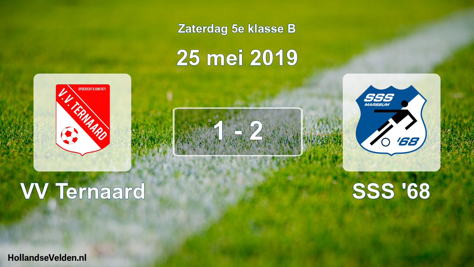Total number of matches played: VV Ternaard - SSS '68 1 - 2 (25 May 2019)