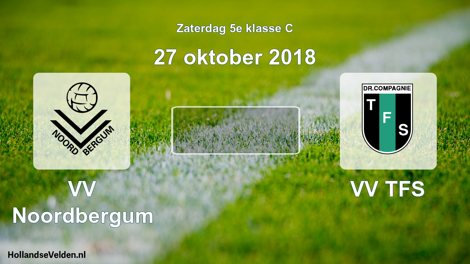 Scheduled Match: VV Noordbergum - VV TFS (27 October 2018)
