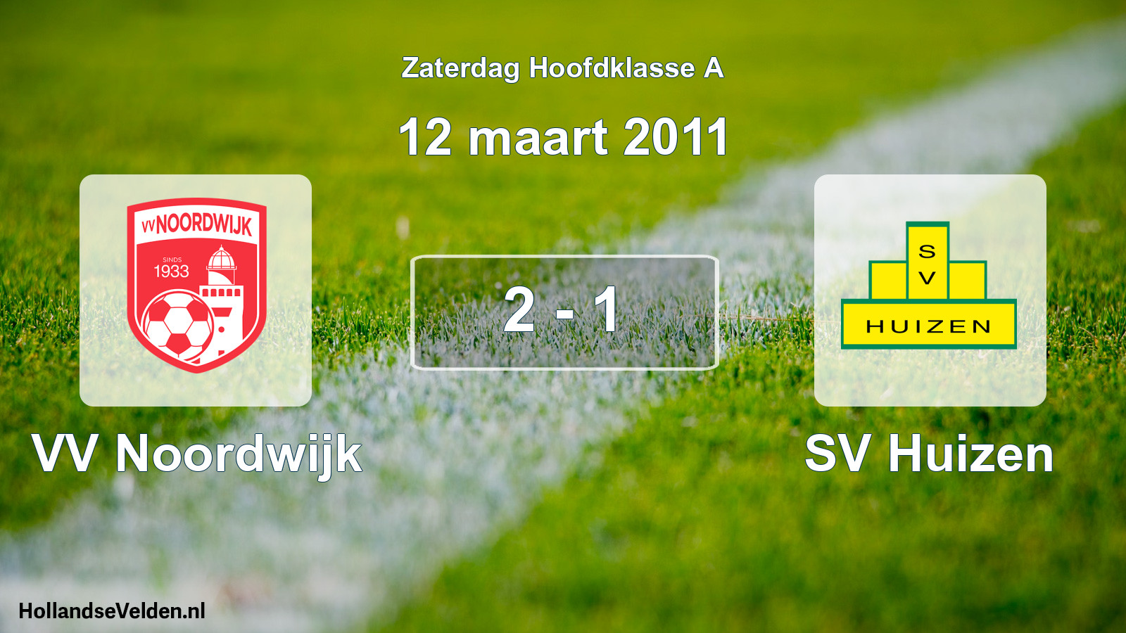 Total number of matches played: VV Noordwijk - SV Huizen 2 - 1 (12 March 2011)