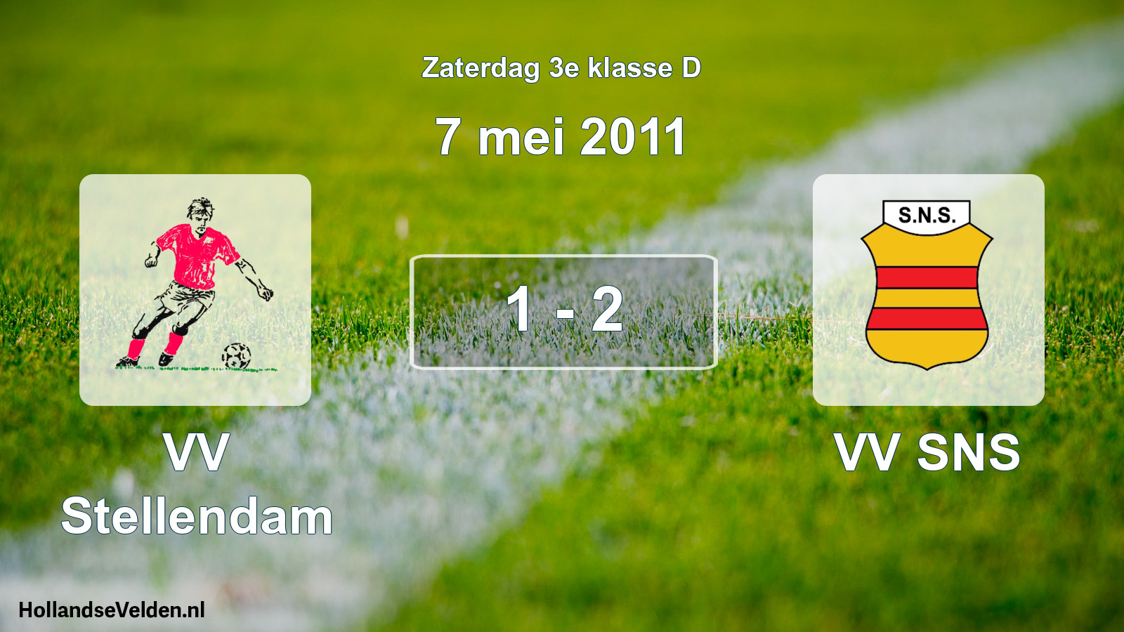 Total number of matches played: VV Stellendam - VV SNS 1 - 2 (7 May 2011)