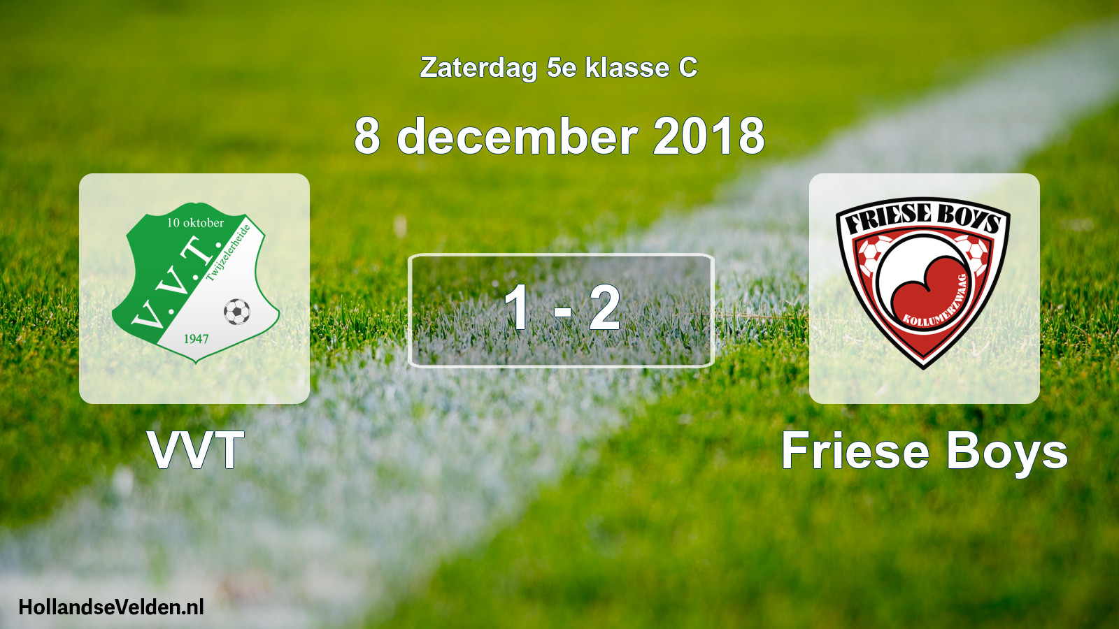 Total number of matches played: VVT - Friese Boys 1 - 2 (8 December 2018)