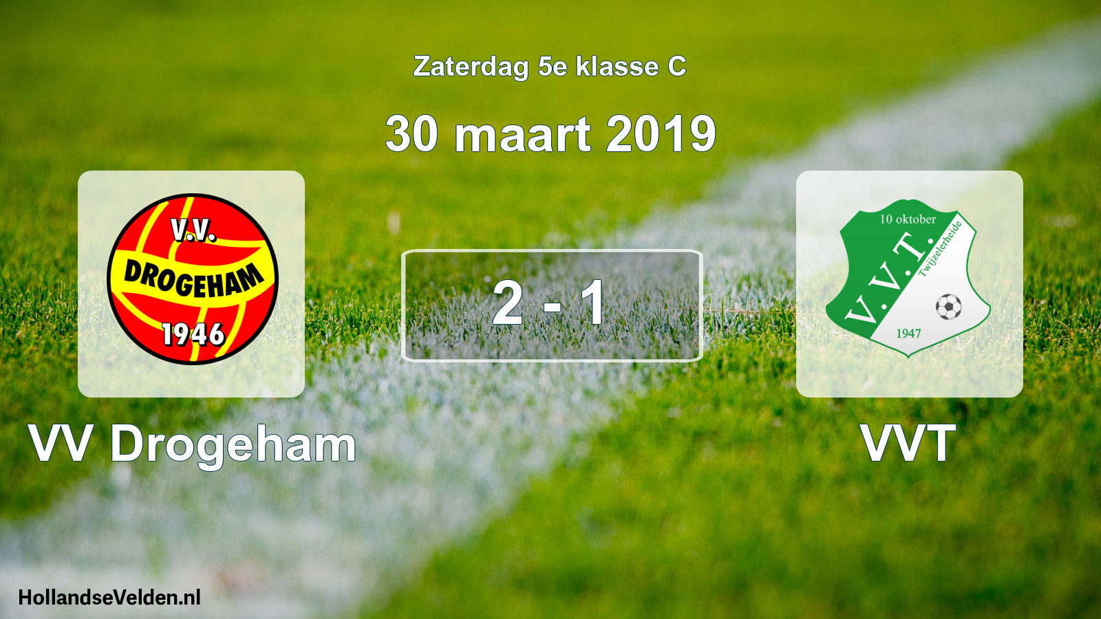 Total number of matches played: VV Drogeham - VVT 2 - 1 (30 March 2019)