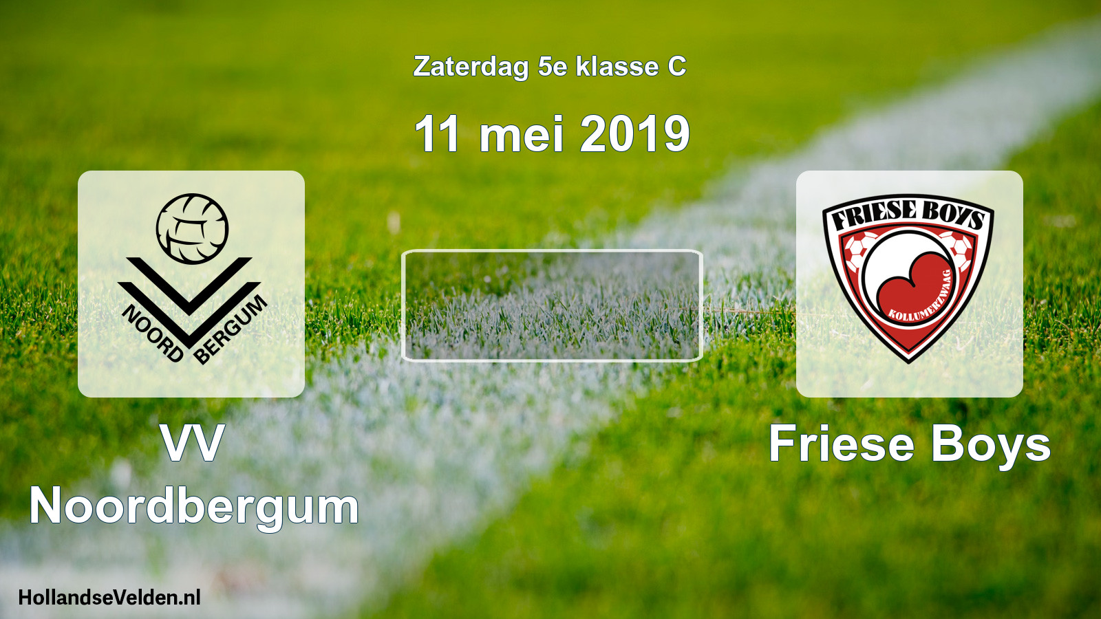 Scheduled Match: VV Noordbergum - Friese Boys (11 May 2019)