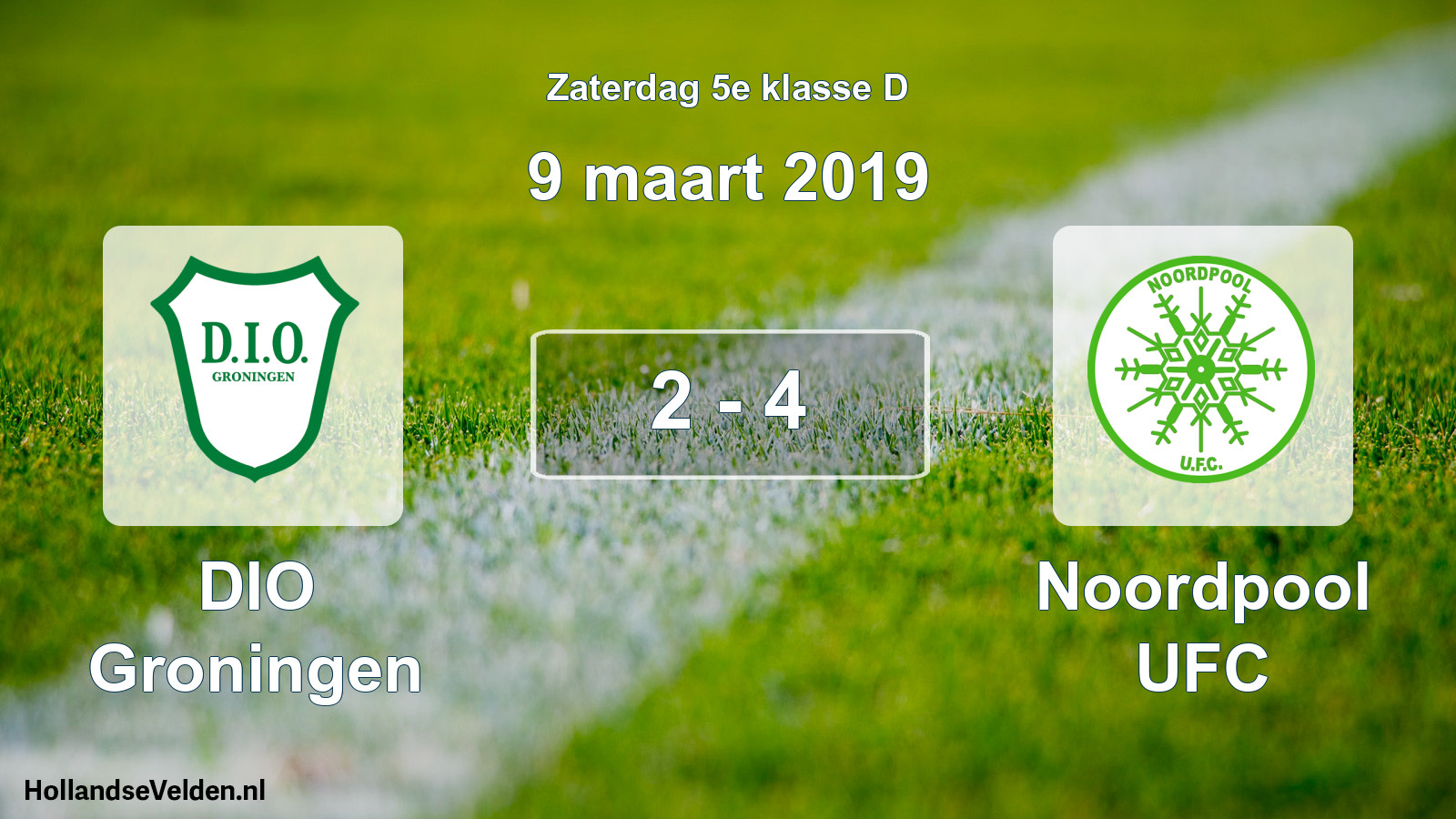 Total number of matches played: DIO Groningen - Noordpool UFC 2 - 4 (9 March 2019)