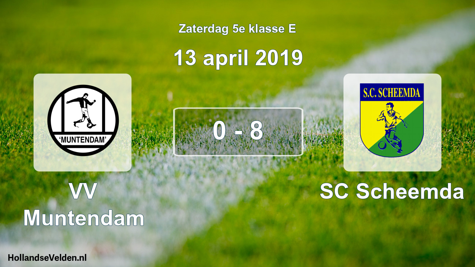 Total number of matches played: VV Muntendam - SC Scheemda 0 - 8 (13 April 2019)