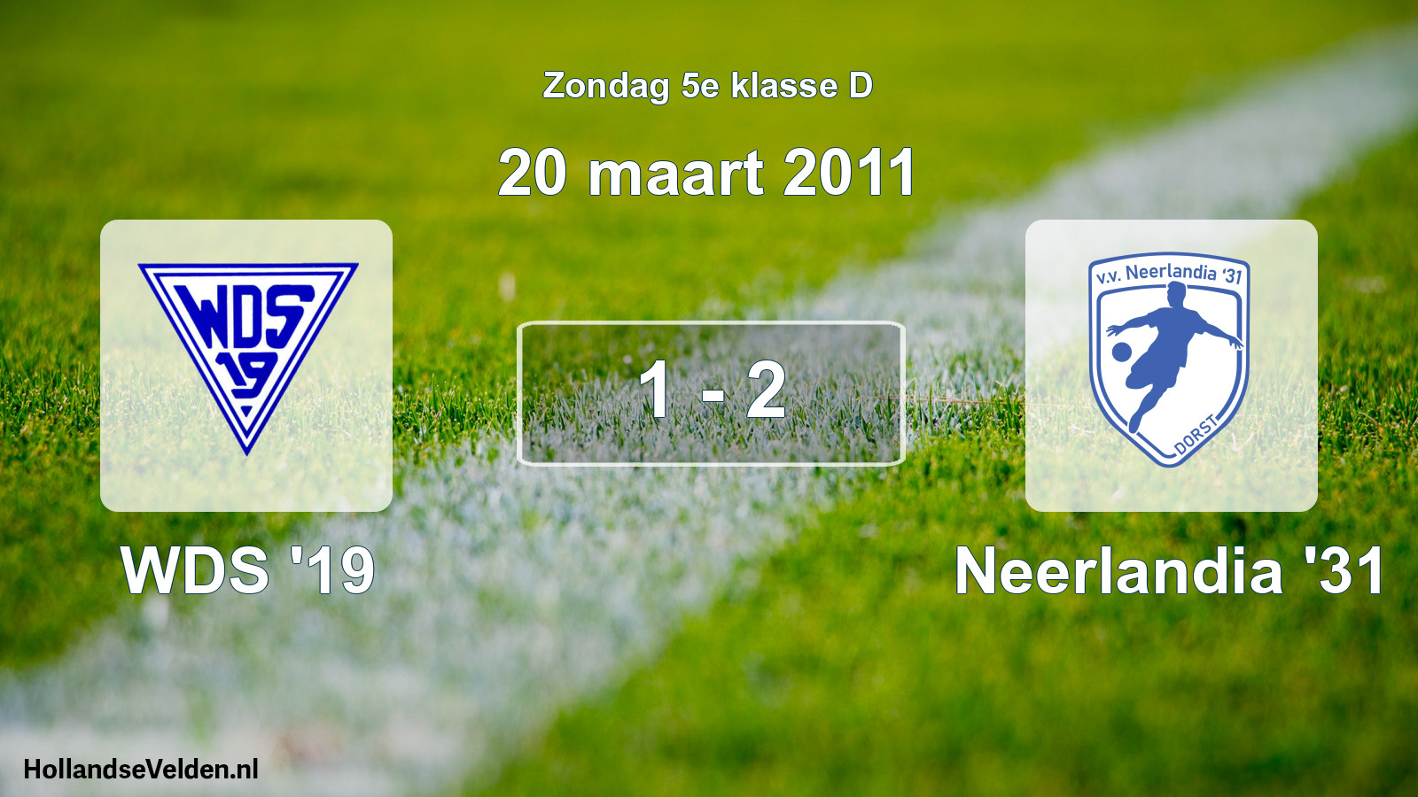 Total number of matches played: WDS '19 - Neerlandia '31 1 - 2 (20 March 2011)