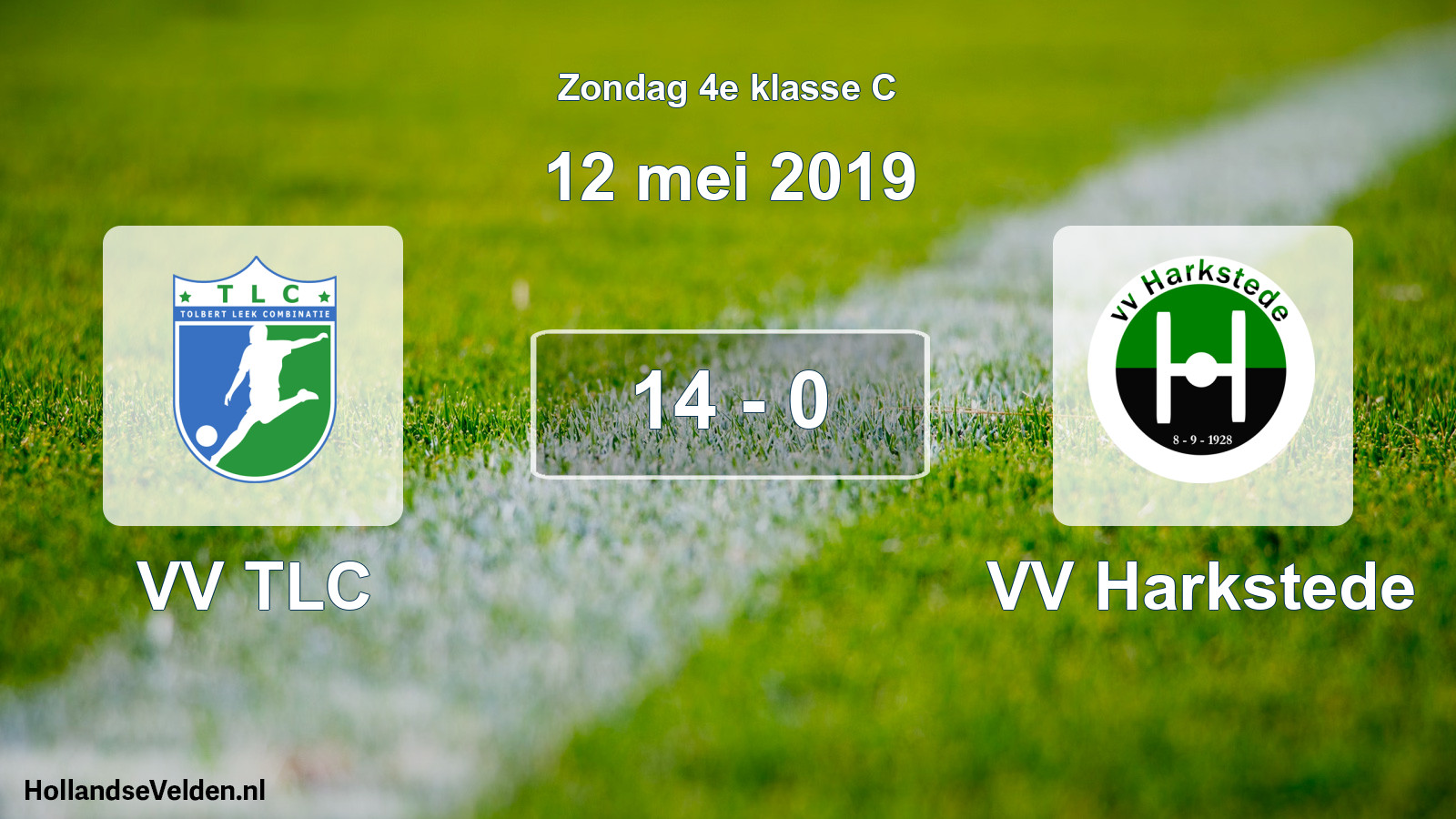 Total number of matches played: VV TLC - VV Harkstede 14 - 0 (12 May 2019)