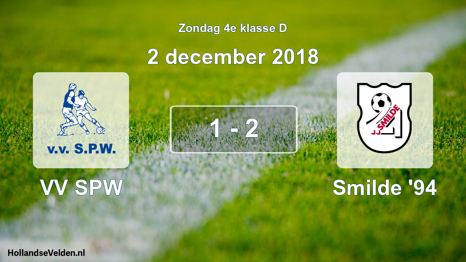 Total number of matches played: VV SPW - Smilde '94 1 - 2 (2 December 2018)
