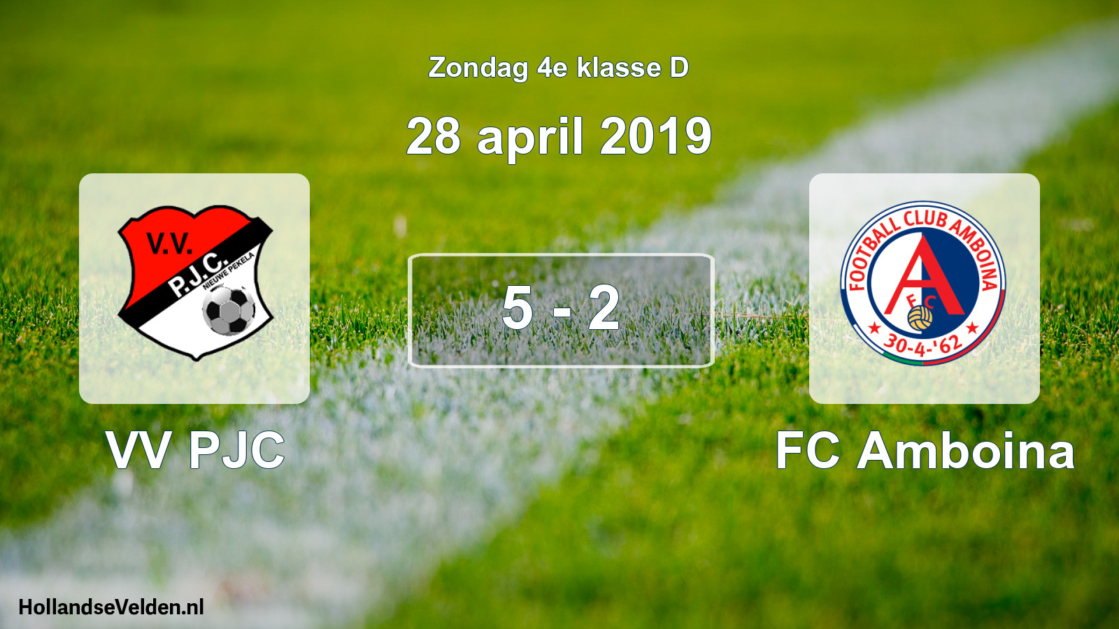 Total number of matches played: VV PJC - FC Amboina 5 - 2 (28 April 2019)