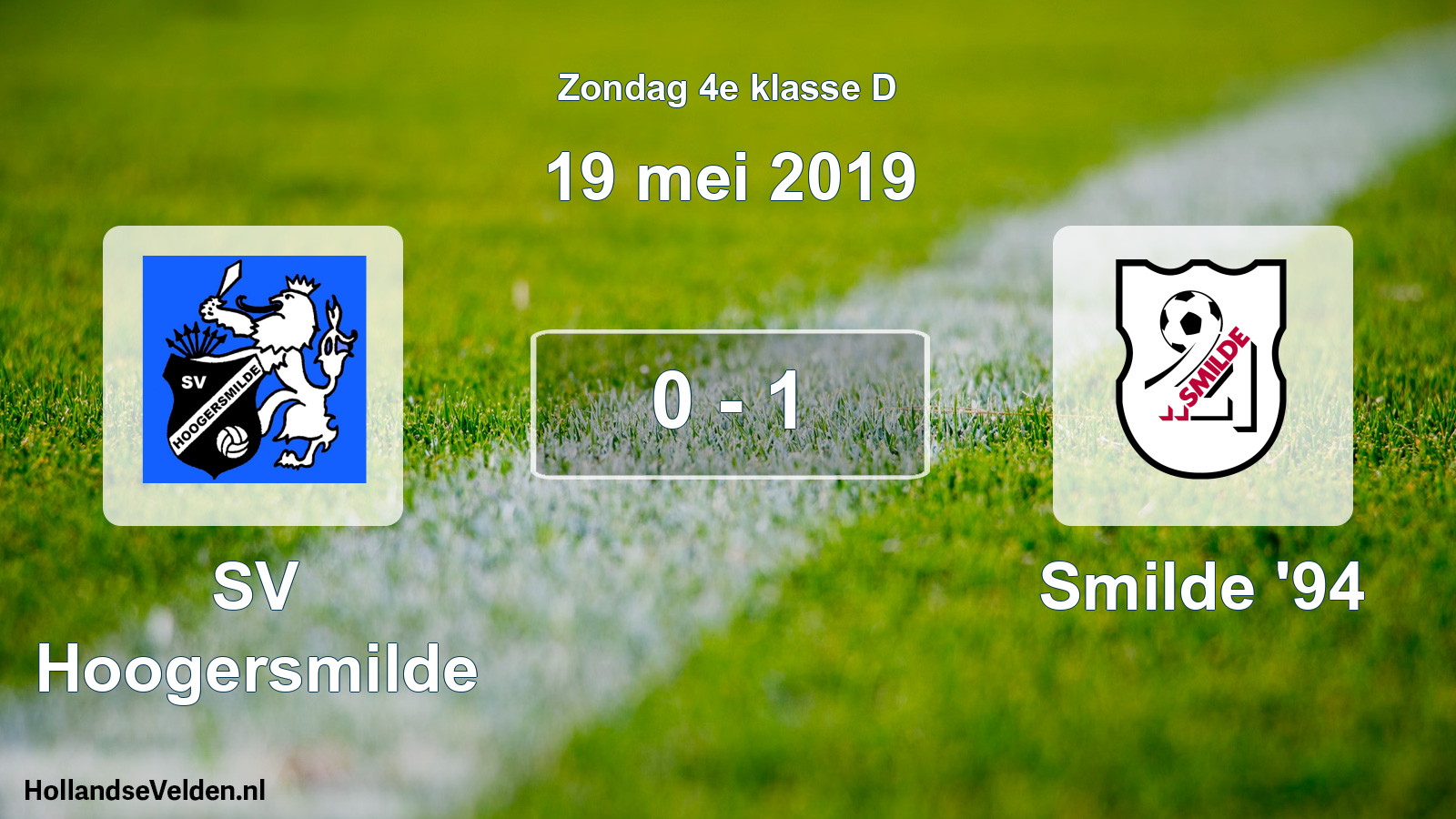 Total number of matches played: SV Hoogersmilde - Smilde '94 0 - 1 (19 May 2019)