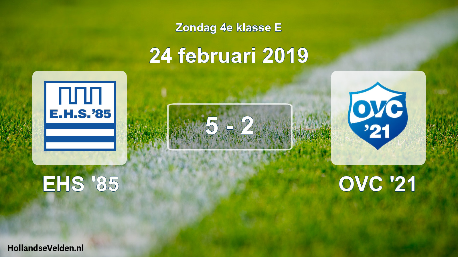 Total number of matches played: EHS '85 - OVC '21 5 - 2 (24 February 2019)