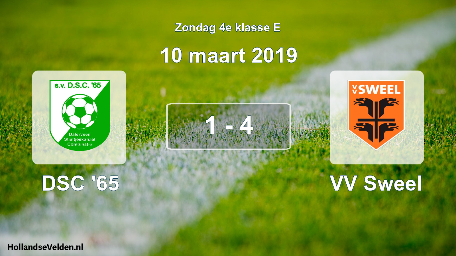 Total number of matches played: DSC '65 - VV Sweel 1 - 4 (10 March 2019)