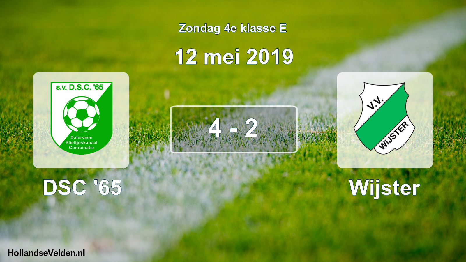 Total number of matches played: DSC '65 - Wijster 4 - 2 (12 May 2019)