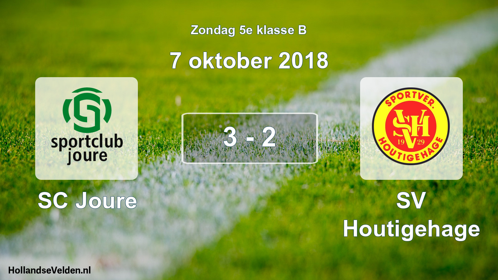 Total number of matches played: SC Joure - SV Houtigehage 3 - 2 (7 October 2018)