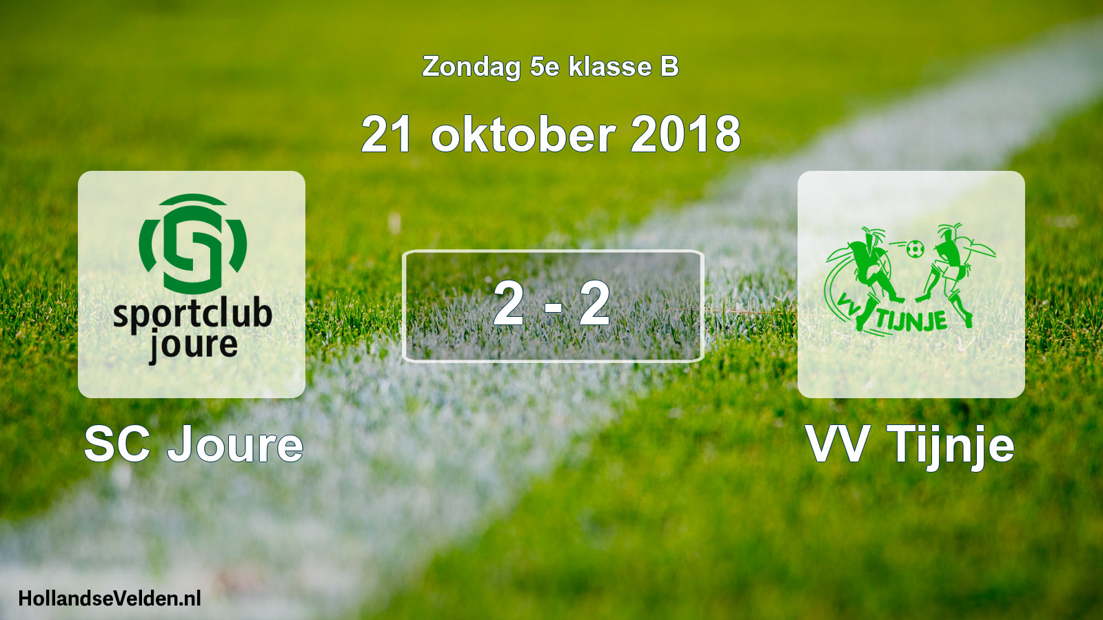 Total number of matches played: SC Joure - VV Tijnje 2 - 2 (21 October 2018)