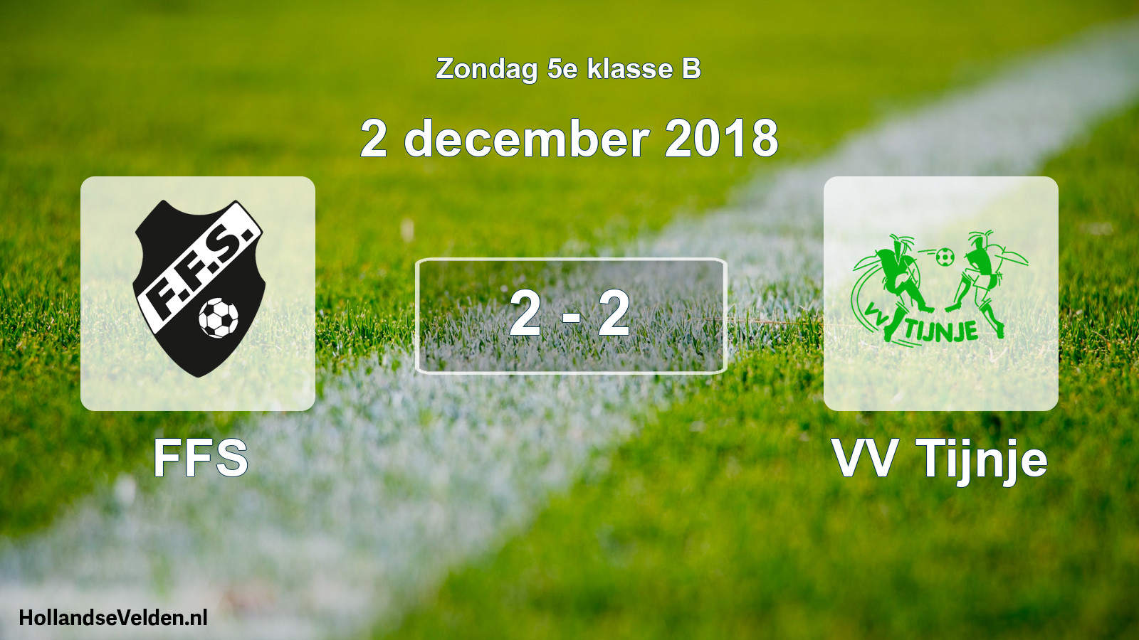 Total number of matches played: FFS - VV Tijnje 2 - 2 (2 December 2018)