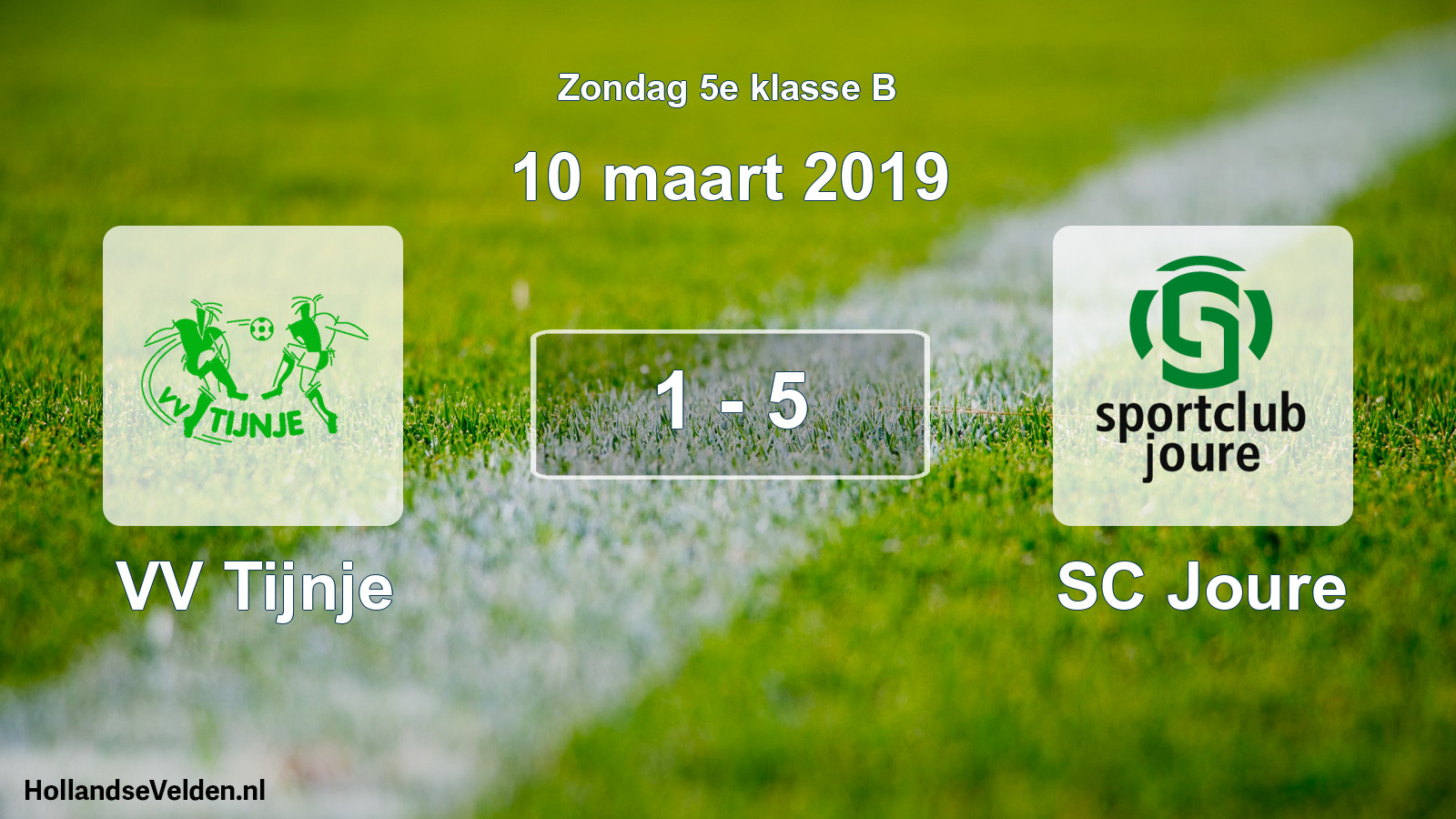 Total number of matches played: VV Tijnje - SC Joure 1 - 5 (10 March 2019)