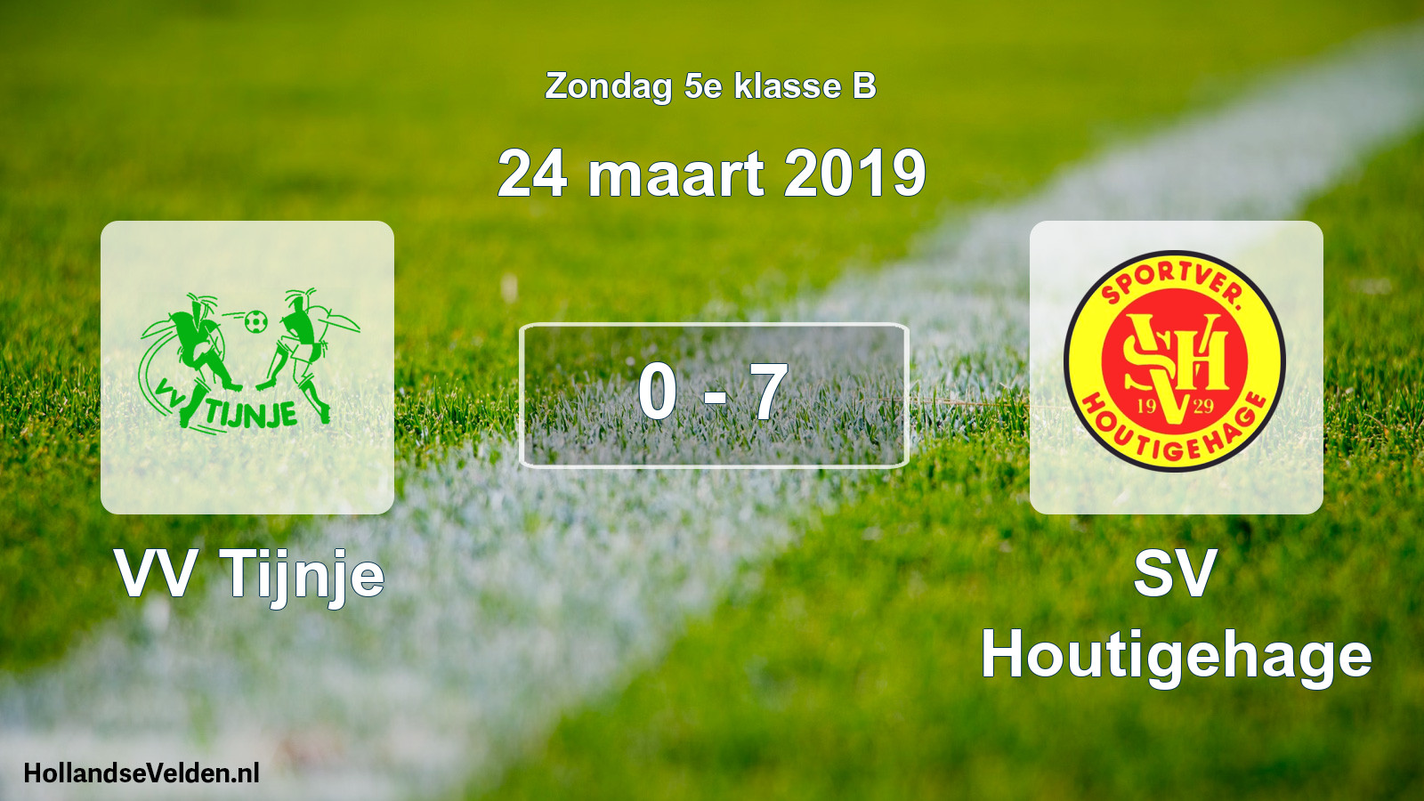 Total number of matches played: VV Tijnje - SV Houtigehage 0 - 7 (24 March 2019)