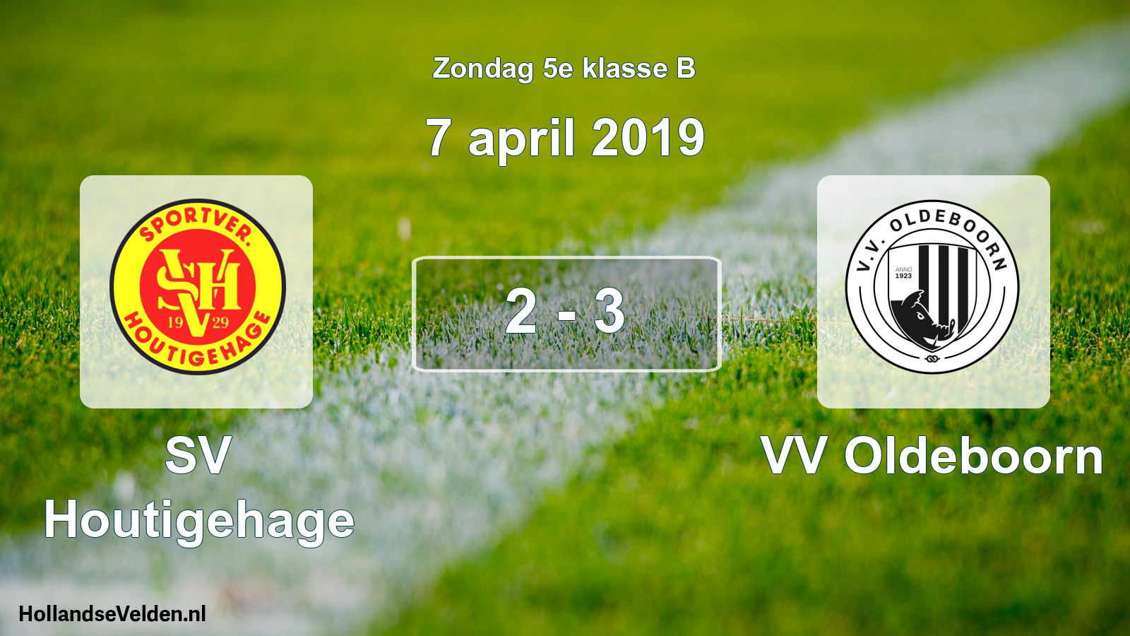 Total number of matches played: SV Houtigehage - VV Oldeboorn 2 - 3 (7 April 2019)