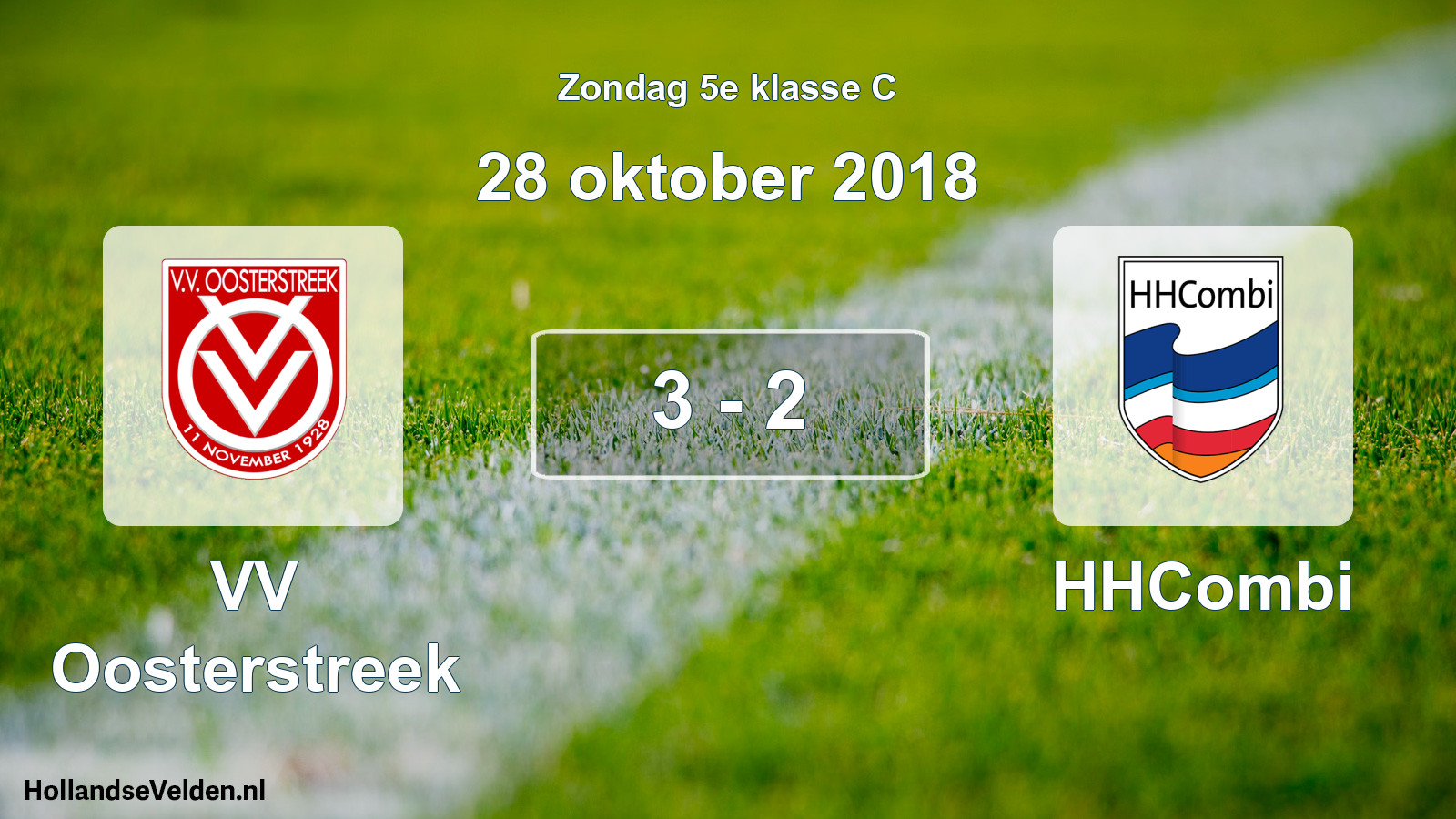 Total number of matches played: VV Oosterstreek - HHCombi 3 - 2 (28 October 2018)