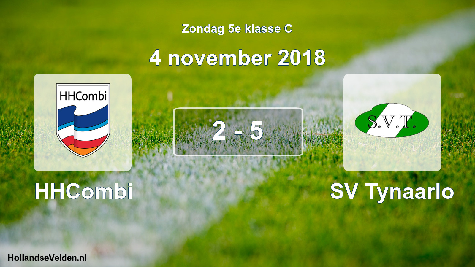 Total number of matches played: HHCombi - SV Tynaarlo 2 - 5 (4 November 2018)