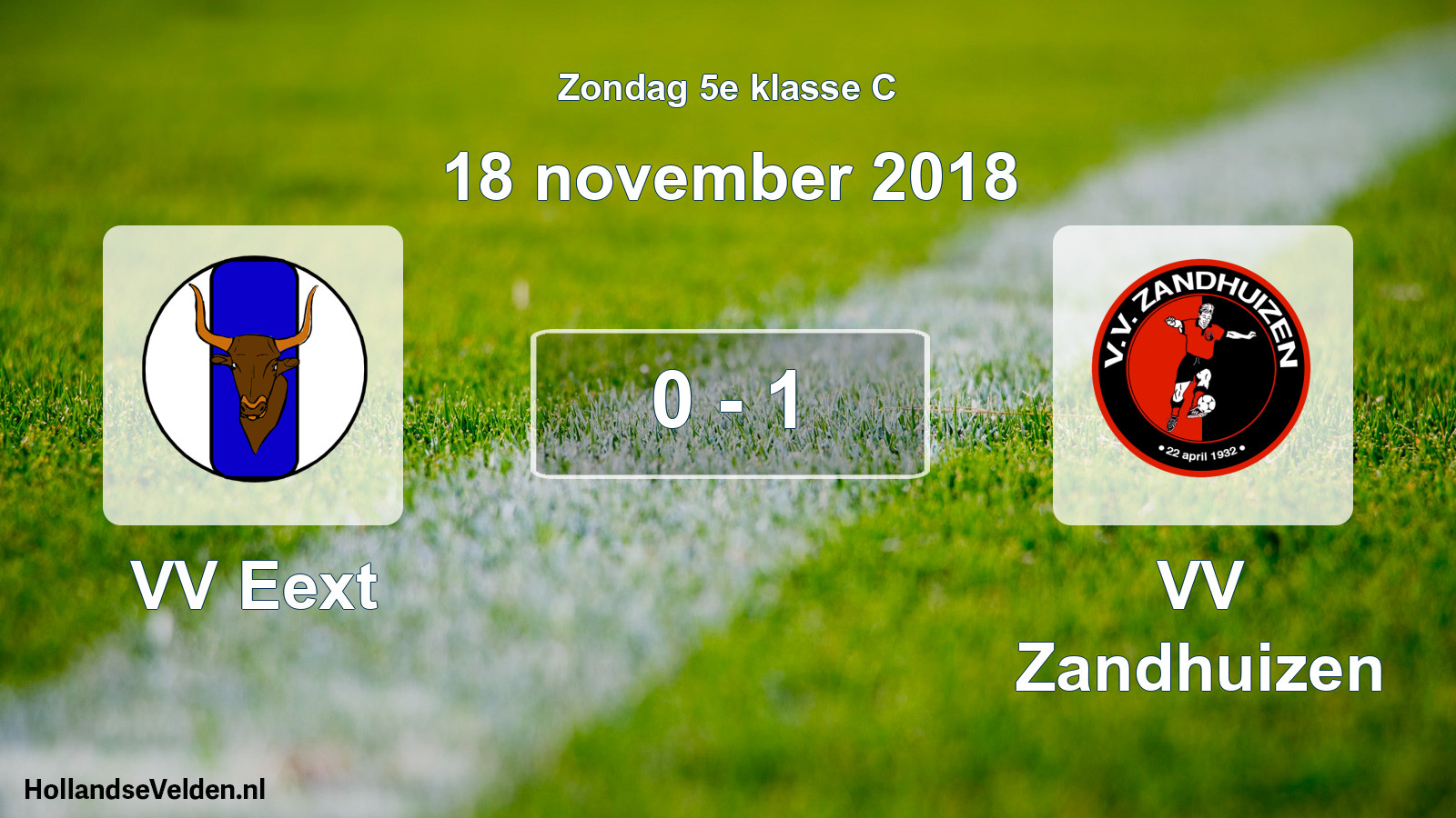 Total number of matches played: VV Eext - VV Zandhuizen 0 - 1 (18 November 2018)