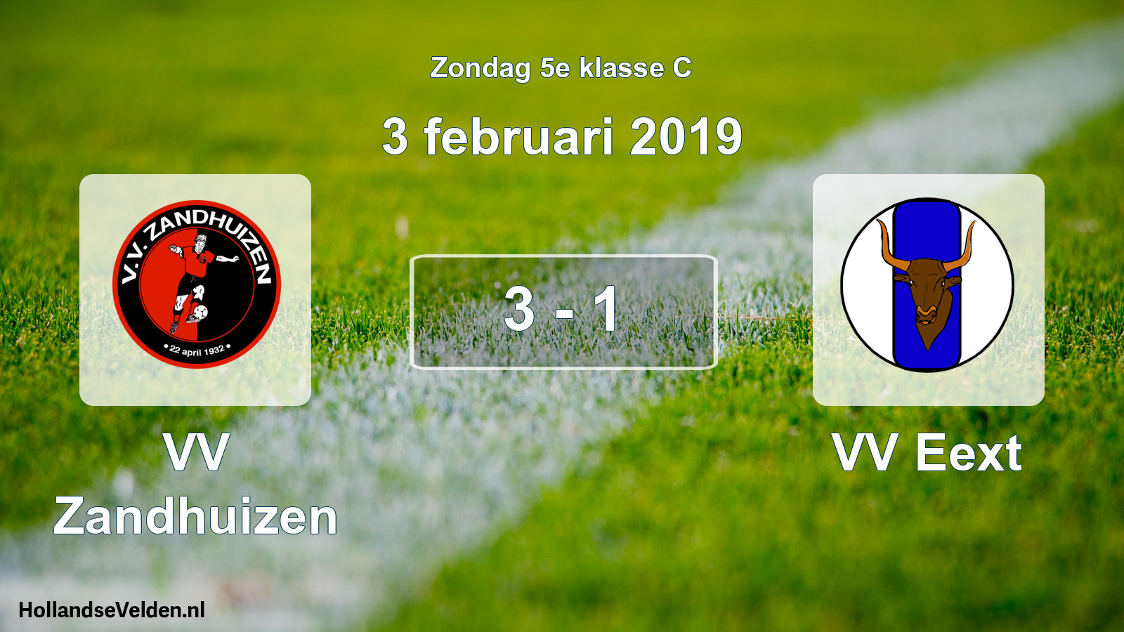 Total number of matches played: VV Zandhuizen - VV Eext 3 - 1 (3 February 2019)