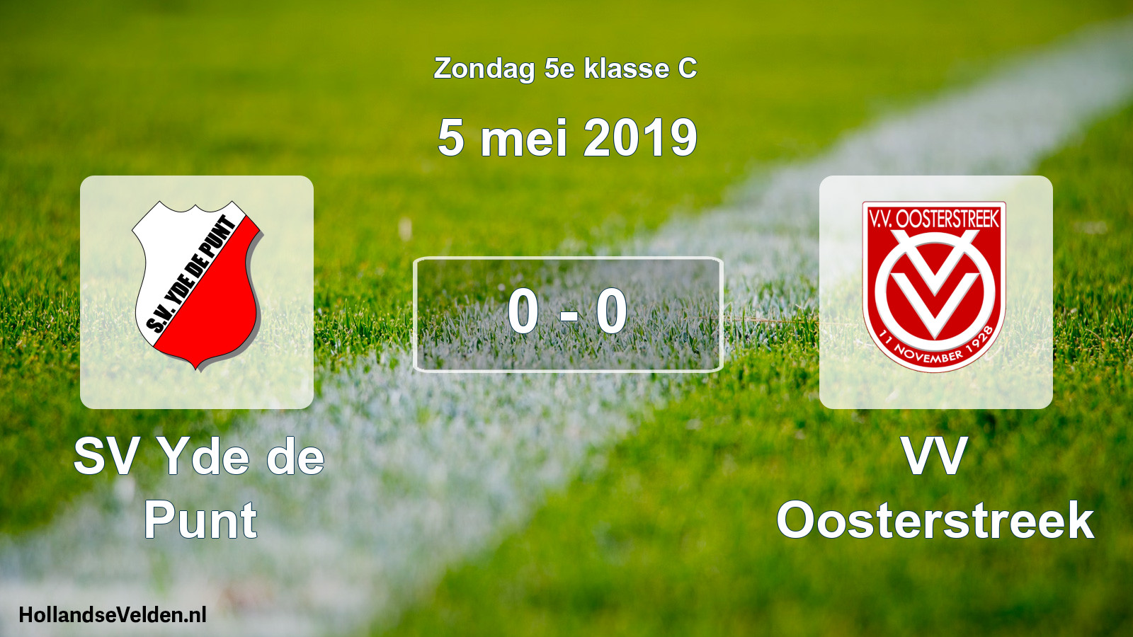 Total number of matches played: SV Yde de Punt - VV Oosterstreek 0 - 0 (5 May 2019)