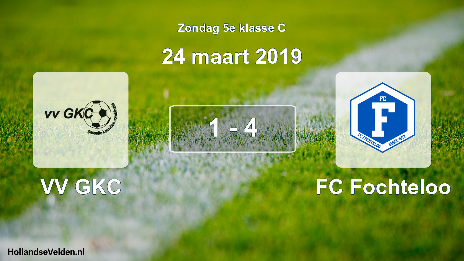 Total number of matches played: VV GKC - FC Fochteloo 1 - 4 (24 March 2019)