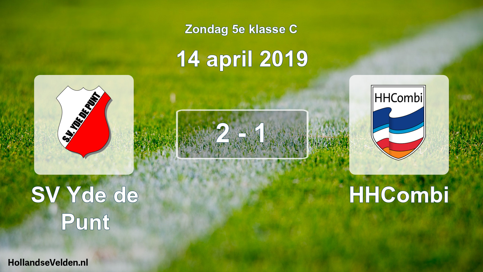 Total number of matches played: SV Yde de Punt - HHCombi 2 - 1 (14 April 2019)