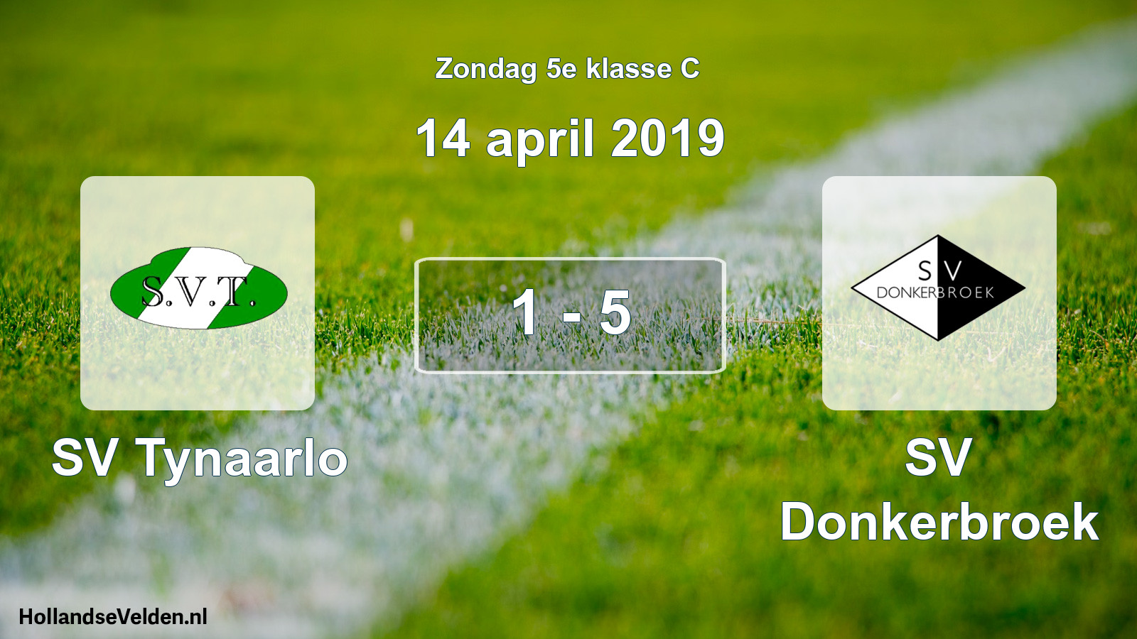 Total number of matches played: SV Tynaarlo - SV Donkerbroek 1 - 5 (14 April 2019)
