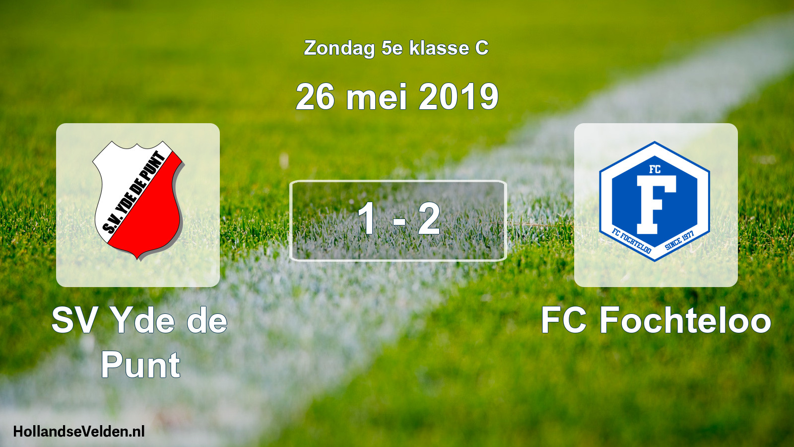Total number of matches played: SV Yde de Punt - FC Fochteloo 1 - 2 (26 May 2019)