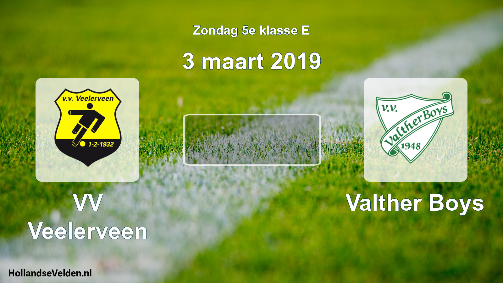 Scheduled Match: VV Veelerveen - Valther Boys (3 March 2019)