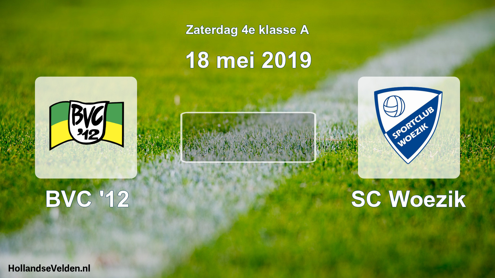 Scheduled Match: BVC '12 - SC Woezik (18 May 2019)