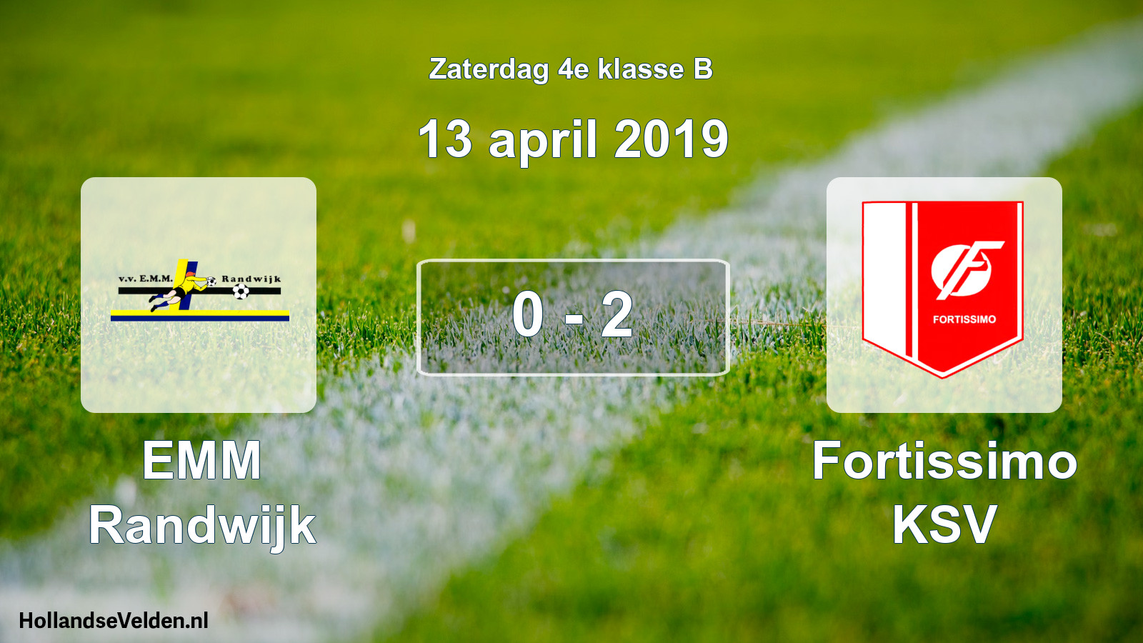 Total number of matches played: EMM Randwijk - Fortissimo KSV 0 - 2 (13 April 2019)