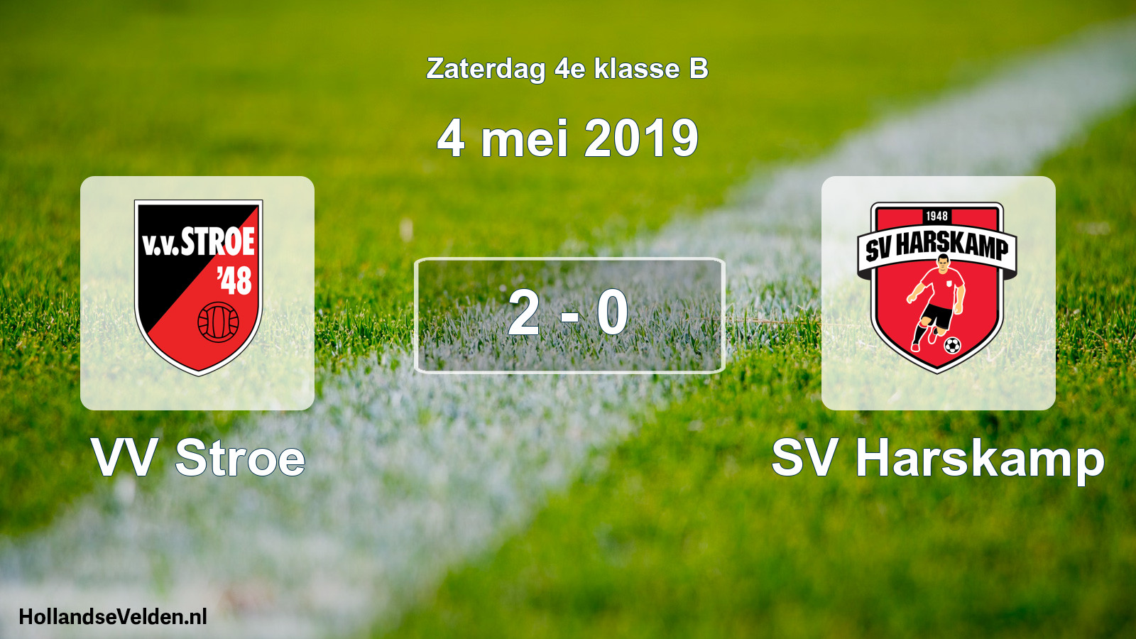 Total number of matches played: VV Stroe - SV Harskamp 2 - 0 (4 May 2019)