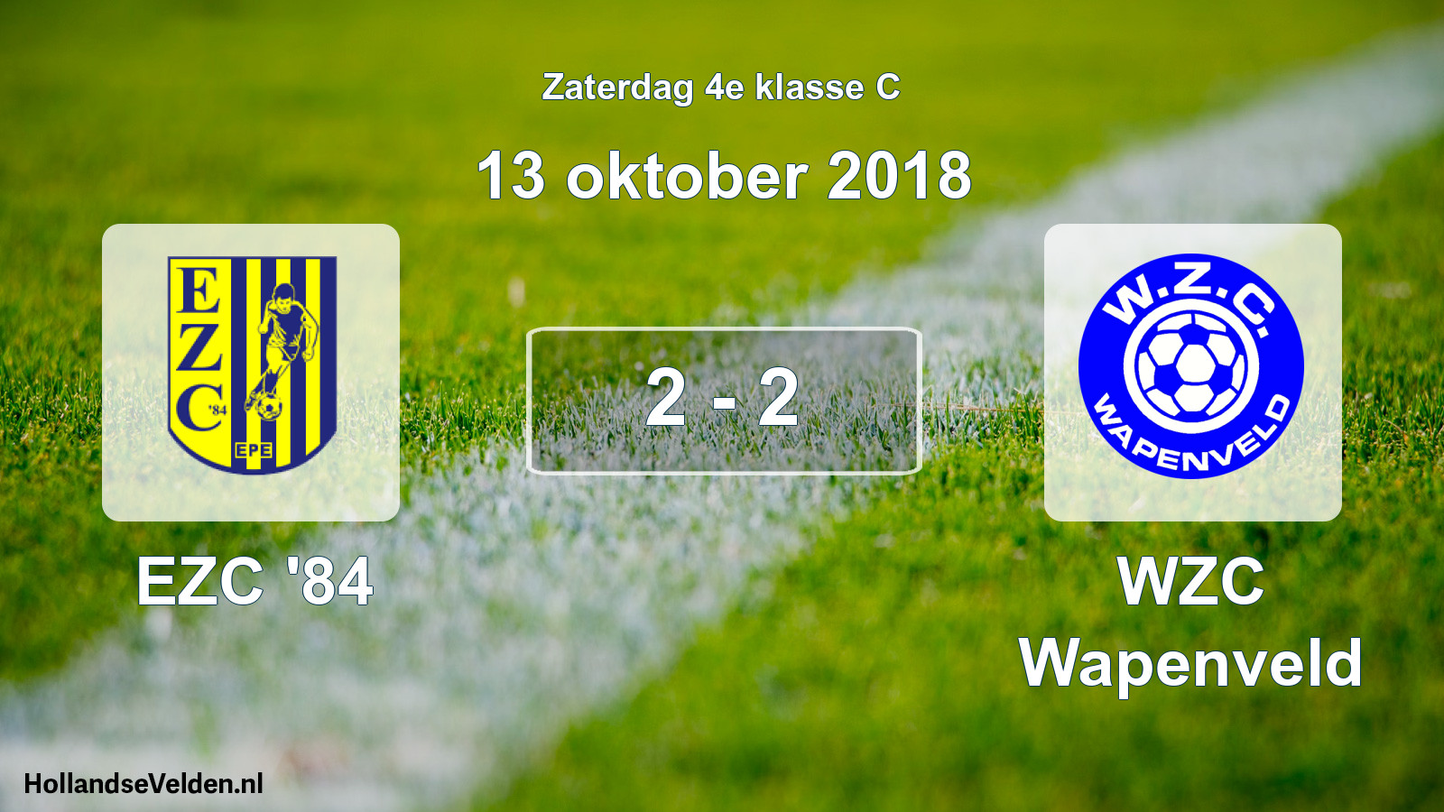 Total number of matches played: EZC '84 - WZC Wapenveld 2 - 2 (13 October 2018)