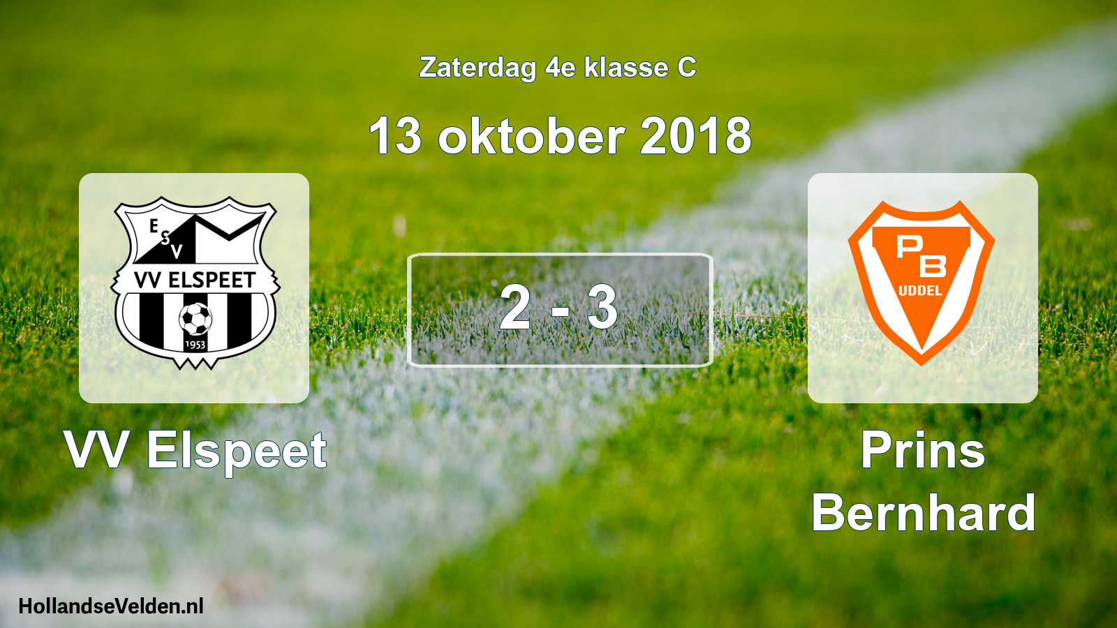 Total number of matches played: VV Elspeet - Prins Bernhard 2 - 3 (13 October 2018)