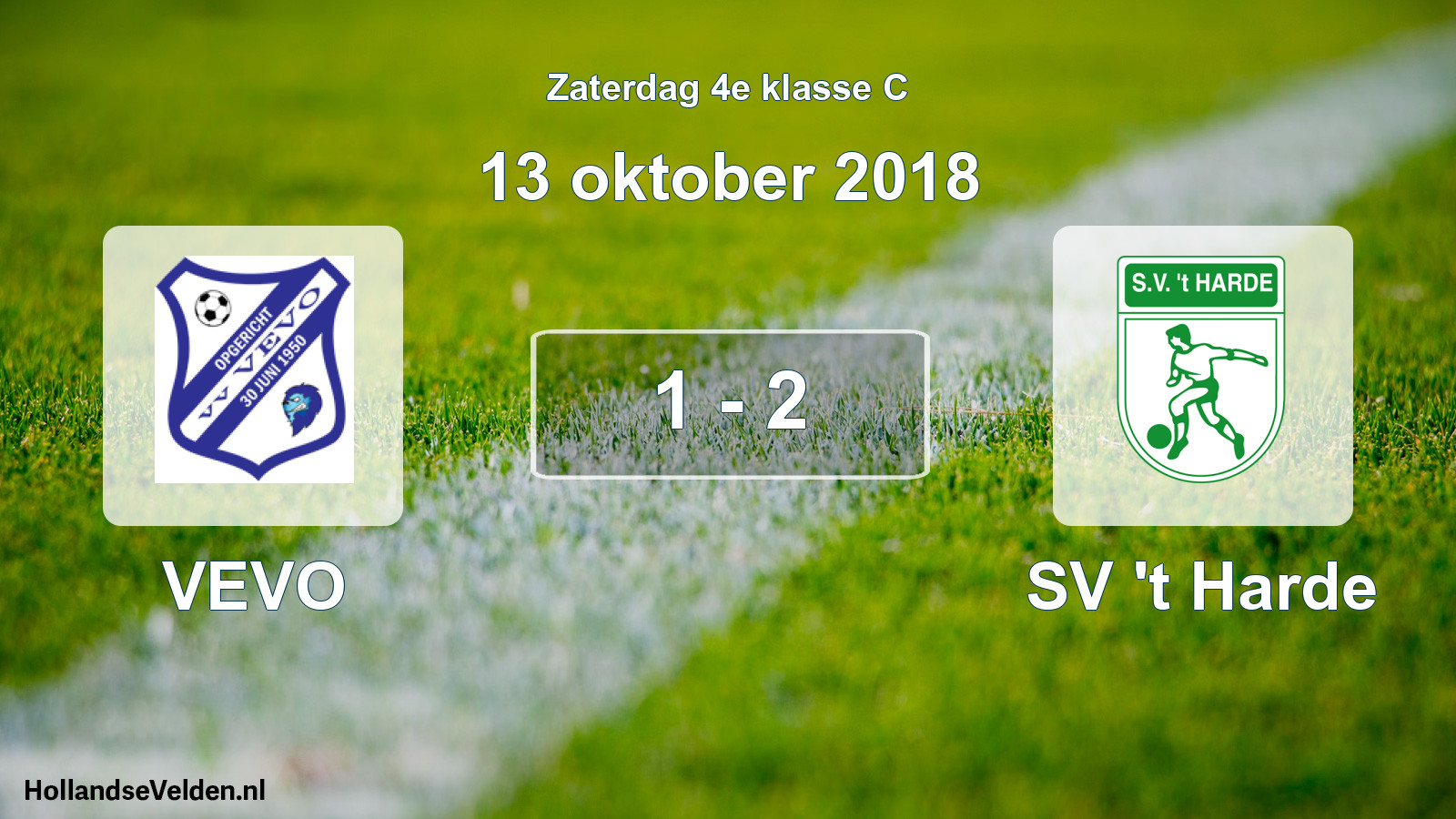 Total number of matches played: VEVO - SV 't Harde 1 - 2 (13 October 2018)