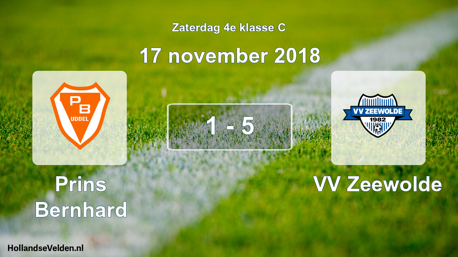Total number of matches played: Prins Bernhard - VV Zeewolde 1 - 5 (17 November 2018)