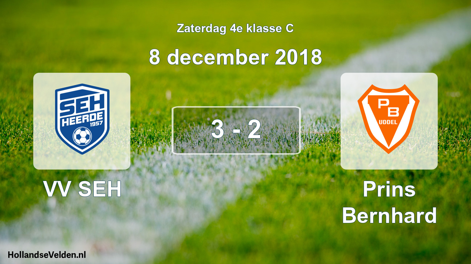 Total number of matches played: VV SEH - Prins Bernhard 3 - 2 (8 December 2018)