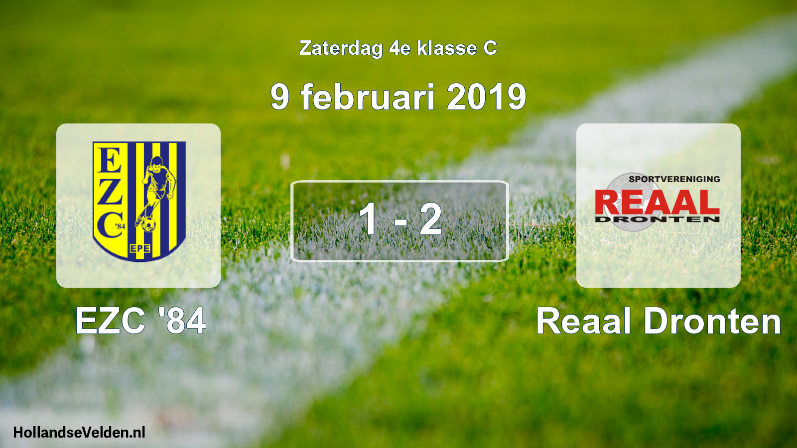 Total number of matches played: EZC '84 - Reaal Dronten 1 - 2 (9 February 2019)
