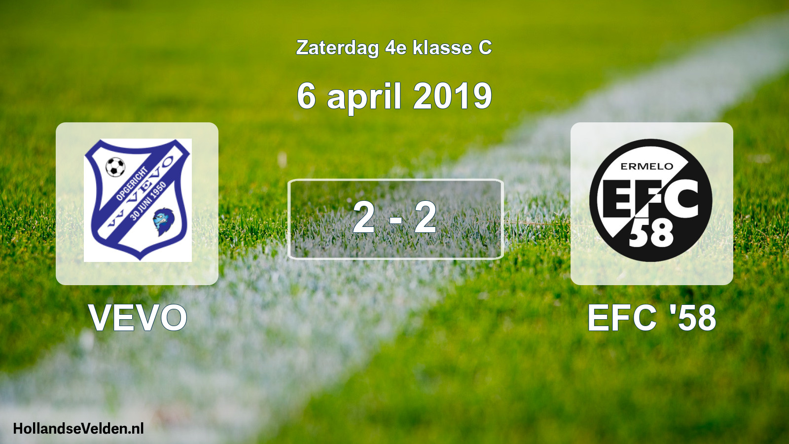 Total number of matches played: VEVO - EFC '58 2 - 2 (6 April 2019)