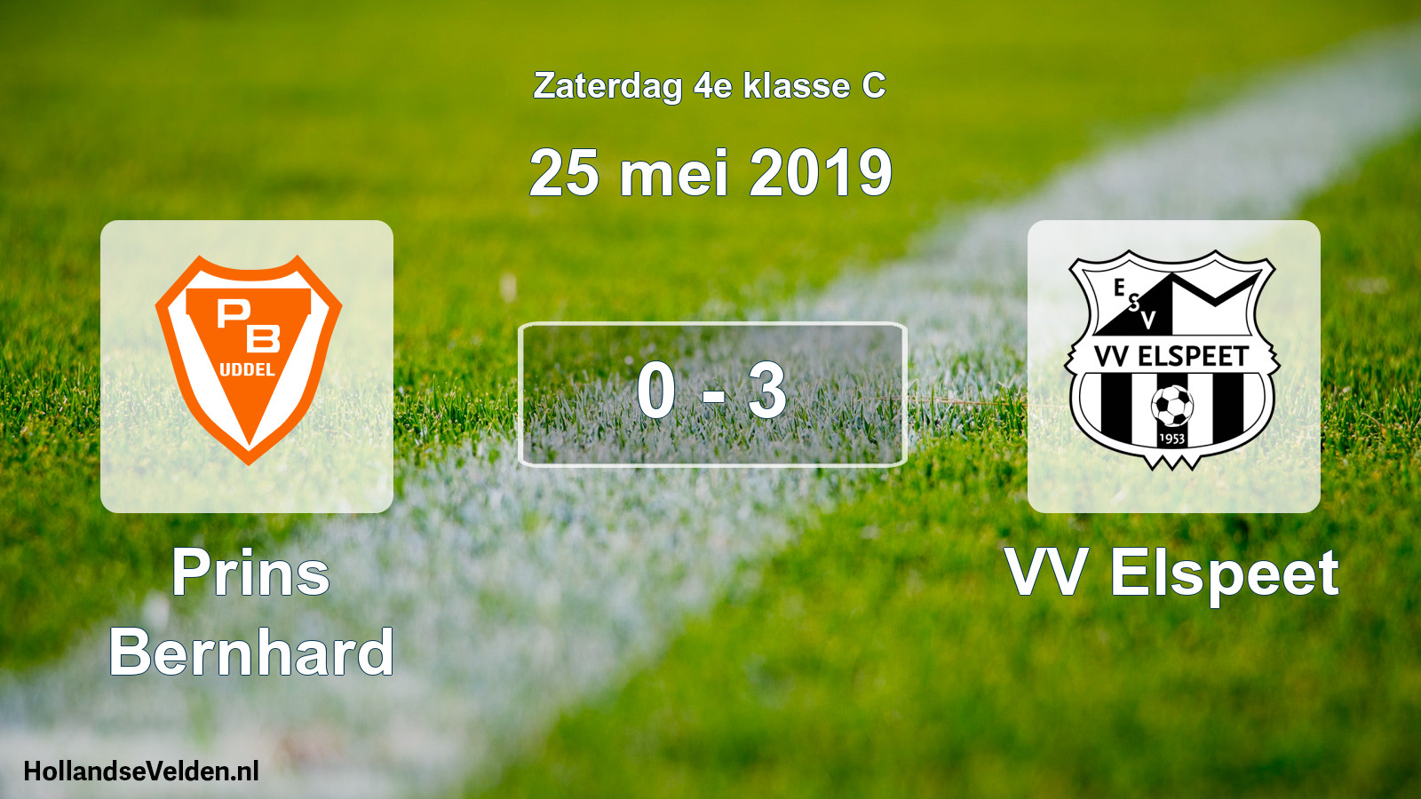 Total number of matches played: Prins Bernhard - VV Elspeet 0 - 3 (25 May 2019)