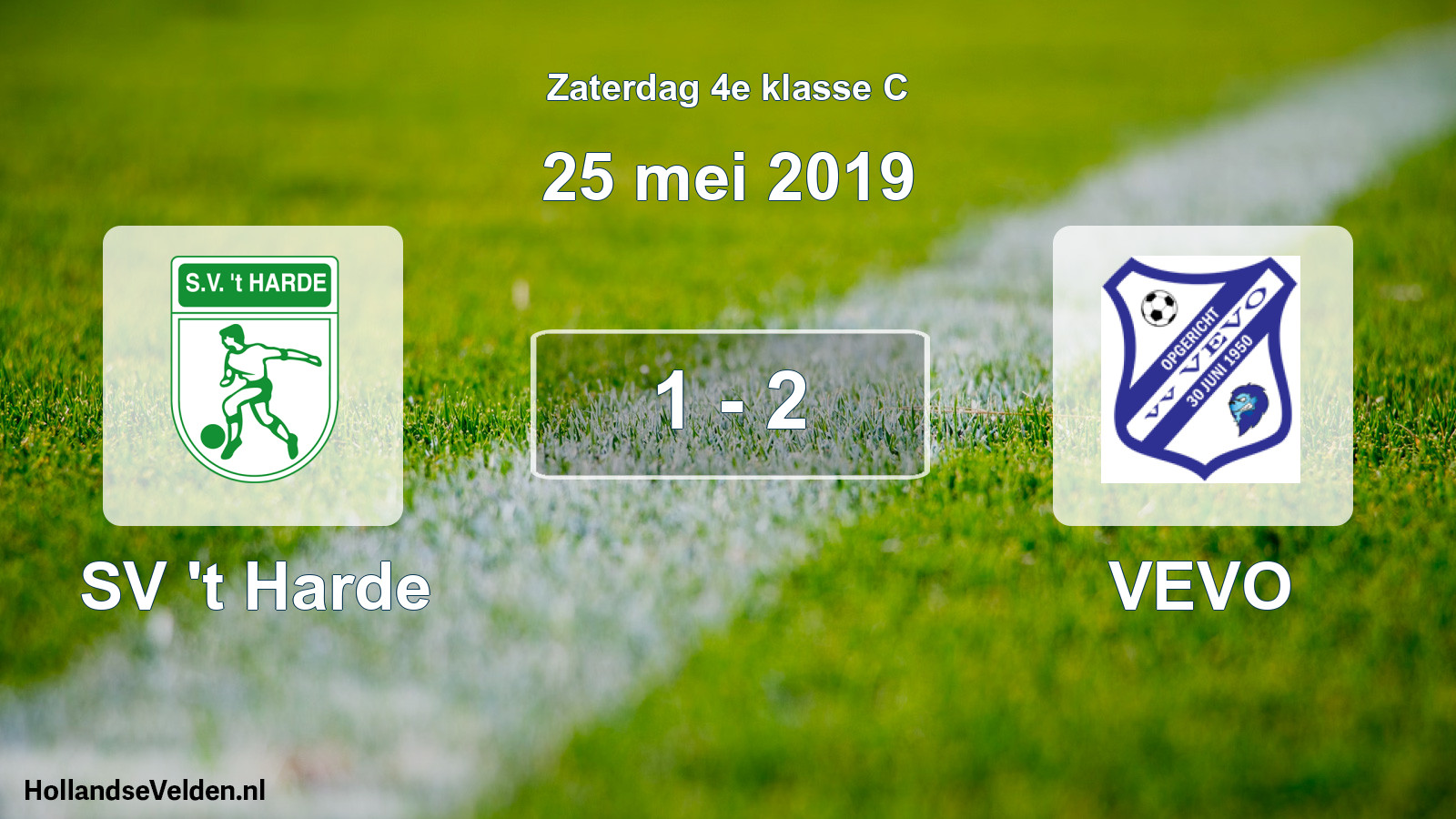 Total number of matches played: SV 't Harde - VEVO 1 - 2 (25 May 2019)