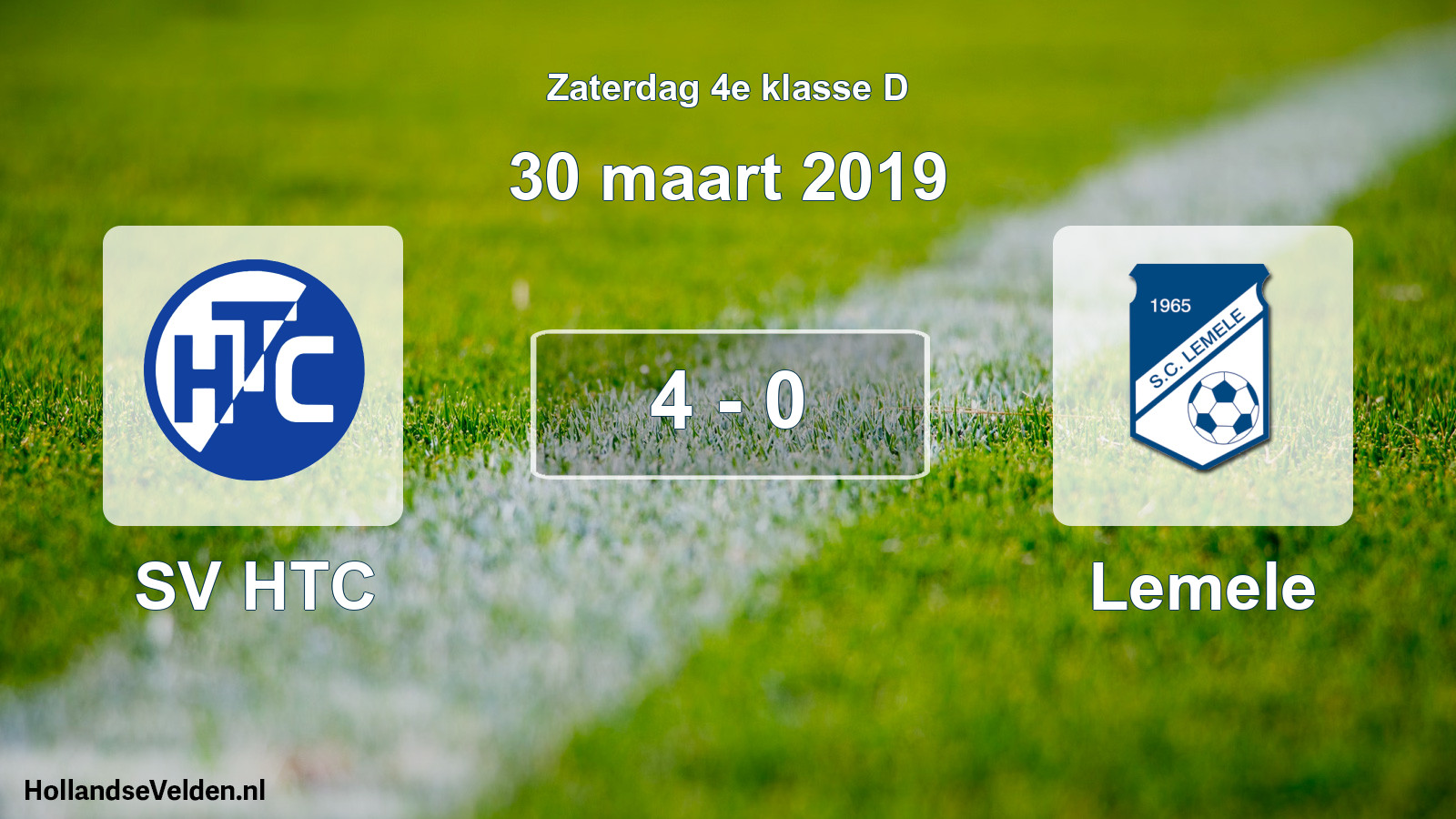 Total number of matches played: SV HTC - Lemele 4 - 0 (30 March 2019)