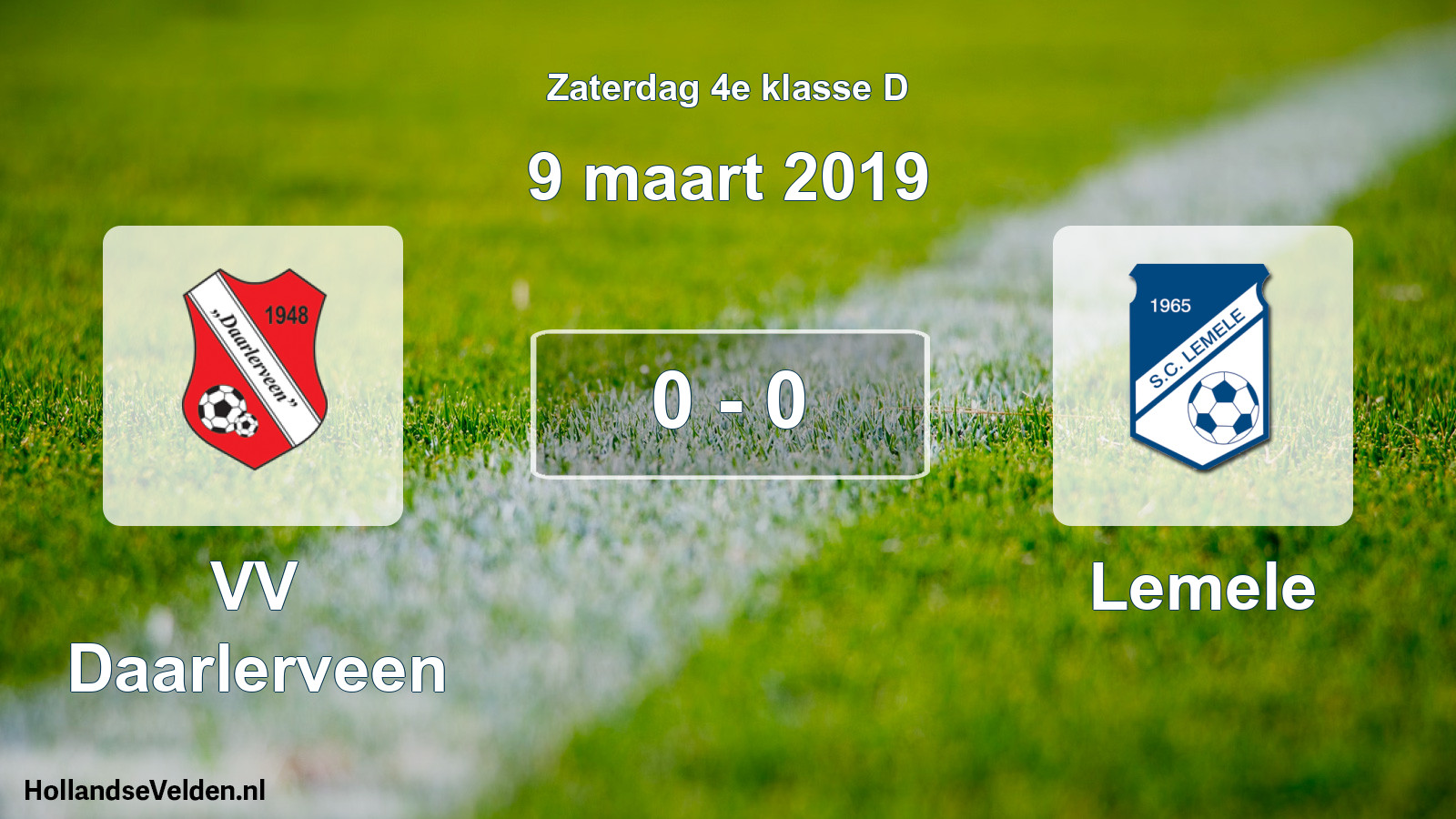 Total number of matches played: VV Daarlerveen - Lemele 0 - 0 (9 March 2019)
