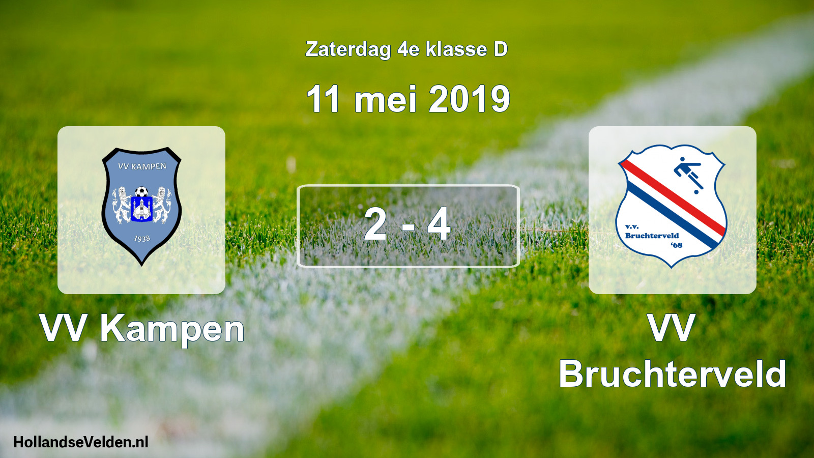 Total number of matches played: VV Kampen - VV Bruchterveld 2 - 4 (11 May 2019)
